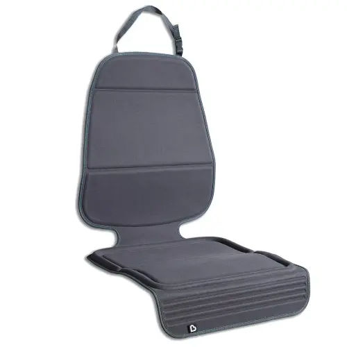 Munchkin Child Car Seat Protector, Elite Seat Guardian with Grime Guard Fabric, Dark Grey