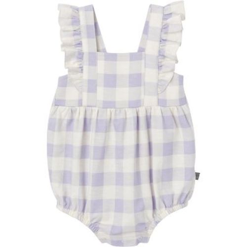 Modern Moments™ By Gerber Baby Girls' Romper, Purple Gingham, 0-3 Months