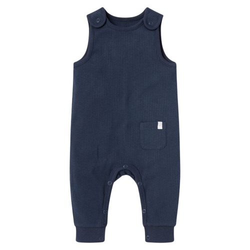 Ribbed Fitted Overall Romper