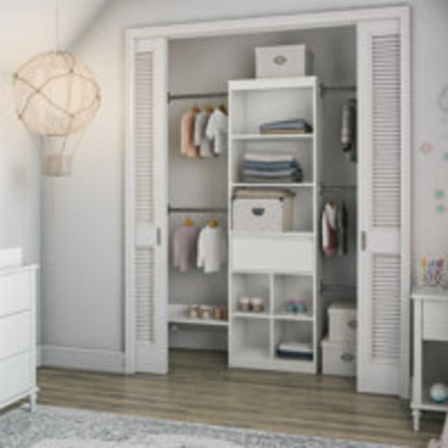 Max & Finn Grow With Me 69.89" W - 95.44" W Closet System Reach-In Sets | Wayfair