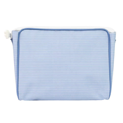 The Go Bag in Navy Mini Stripe