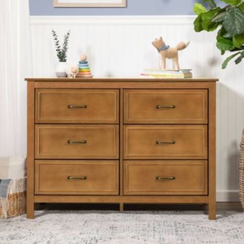 DaVinci Charlie 6-Drawer Double Dresser - Chestnut