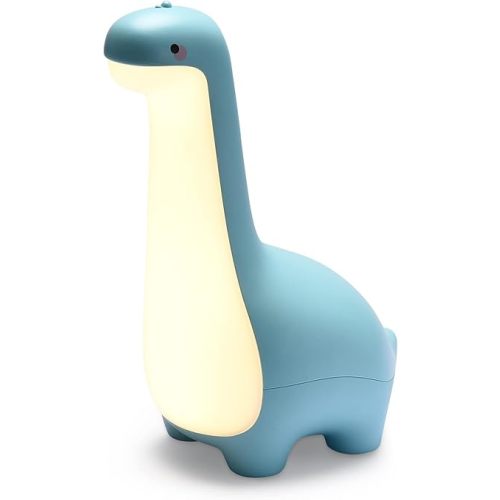 Dinosaur Night Light for Kids,Nursery Light with Animal Shape for Baby Room, Rechargeable Bedside Dinosaur Lamps,Kawaii Room Decor for Teenager Boy and Girl