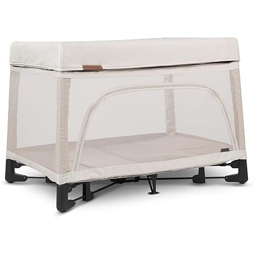 UPPAbaby Remi Playard | Deluxe 3-in-1 Portable Playard, Bedside Bassinet + Travel Crib| Mesh Bassinet, Mattress, Organic Cotton Mattress Cover + Storage Bag Included | Charlie (Sand Mélange)