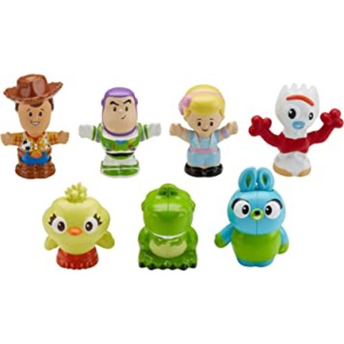 Fisher-Price Little People Toddler Toys Disney Toy Story 7 Friends Pack Figure Set with Woody & Buzz Lightyear for Ages 18+ Months (Amazon Exclusive)