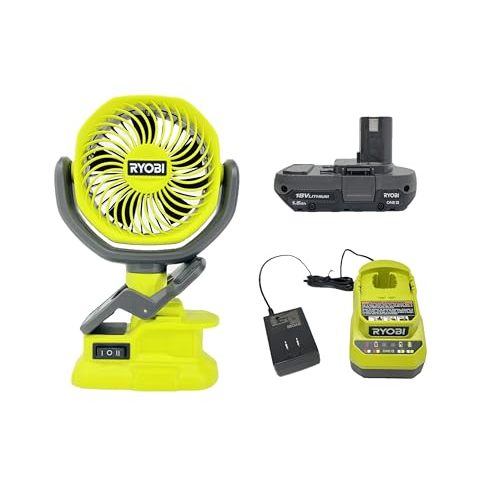 ONE+ 18-Volt Cordless 4 in. Clamp Fan PCF02 Kit with Battery and Charger (Bulk Packaged)