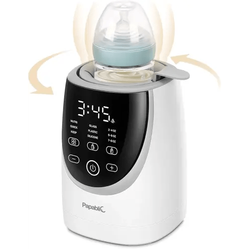 Papablic NutriWarm™ Swirlable Bottle Warmer – Advanced Nutrient-Preserving Warming Technology, Fast and Even Warming for Breastmilk & Formula, Precise Temperature Control, Easy to Use