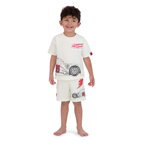 Disney Pixar Cars Toddler Graphic Tee and Shorts Set, 2-Piece, Sizes 12M-5T