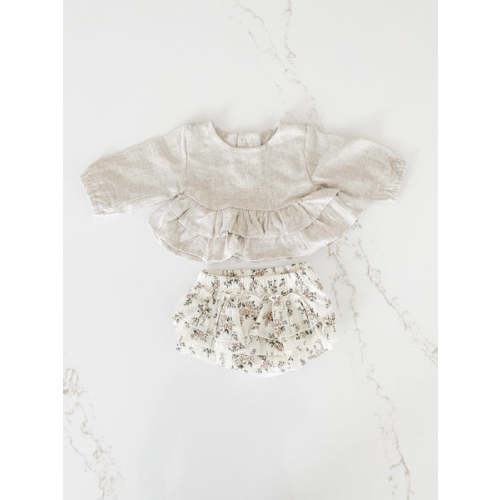 Ruffled Linen Set