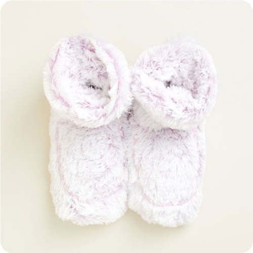 Microwavable Marshmallow Lavender Warmies Slippers | Warmies USA