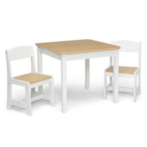 Delta Children MySize Kids' Wood Table and Chair Set 2 Chairs Included
