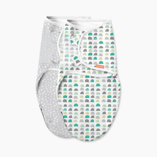 SwaddleMe Luxe Swaddle with Easy Change - Gum Drops, Small/Medium, 0-3 Months, 2