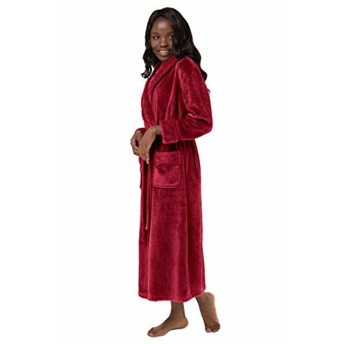 Turquaz Plush Robes For Women, Soft Warm Fleece Bathrobe for Women