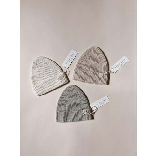 Luna + Luca Merino Wool Baby Beanie - Sand