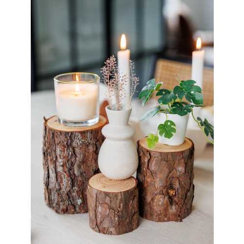 Pine Wood Stumps Sets, Rustic Wedding Centerpieces, Organic Rustic Log Stumps, Farmhouse Home Decor, Wooden Table Centerpieces, DIY Supply