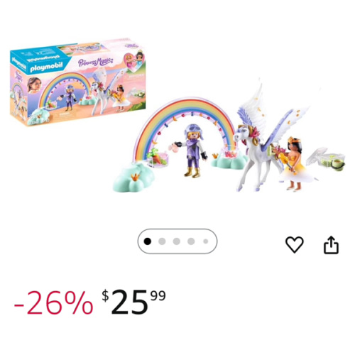 Playmobil Pegasus with Rainbow in The Clouds