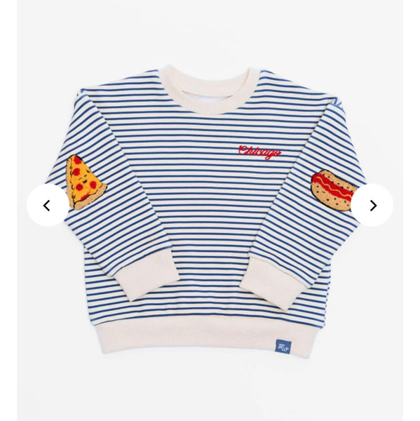 Chicago Striped Patch Sweatshirt