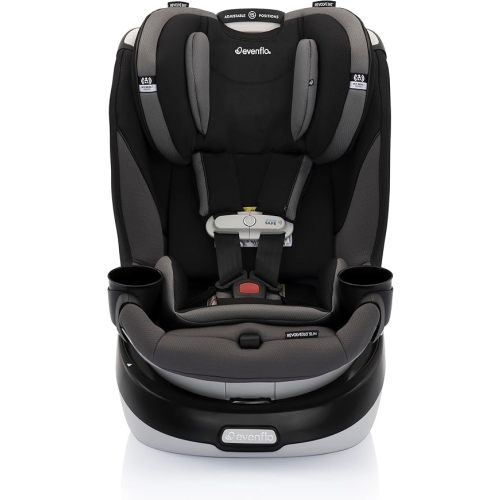 Evenflo Gold Revolve360 Slim 2-in-1 Rotational Car Seat with SensorSafe (Obsidian Black)