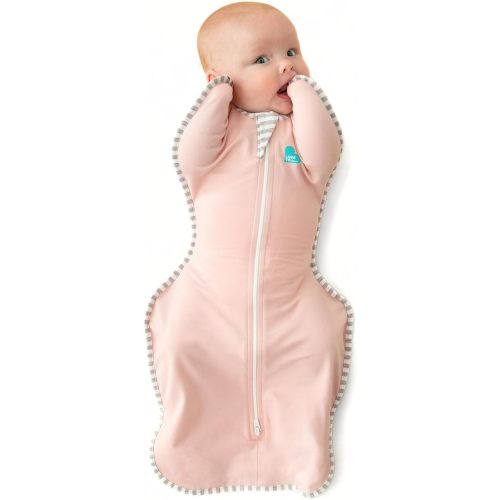 Love to Dream Swaddle UP, Baby Sleep Sack, Self-Soothing Swaddles for Newborns, Improves Sleep, Snug Fit Helps Calm Startle Reflex, New Born Essentials for Baby, 1.0 TOG, 8-13lbs, Pink