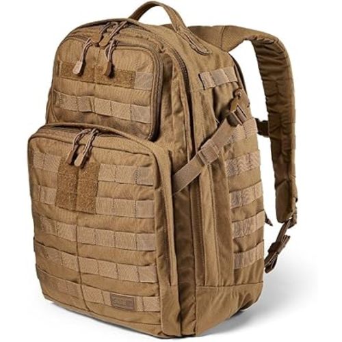 5.11 Tactical Backpack, RUSH 24 2.0 Military Survival Molle Back Pack with Laptop Compartment, 37L, Kangaroo, Style 56563ABR