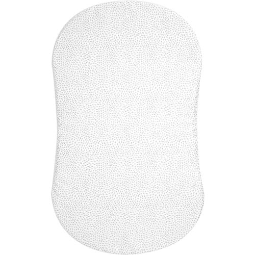 HALO Bassinest Fitted Sheet – Soft Fitted Bassinet Sheet for Baby – 30” x 16” Pre-Shrunk 100% Cotton Crib Sheet – Breathable Bedtime Sheet for Babies, Pebble