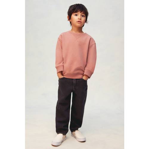 TAPERED COTTON-BLEND JEANS