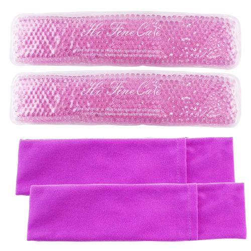 Perineal Cooling Pad, Postpartum Cold Packs Gel Bead Ice Pack Cold Therapy for Women After Pregnancy and Delivery, 2 Ice Pack and 3 Cover (Purple)