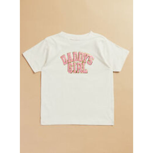 Daddy's Girl Patch Tee in Natural | Tullabee