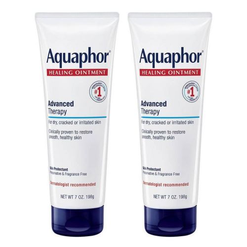 Aquaphor 2 Pack/7oz Each Healing Ointment Skin Protectant And Moisturizer For Dry And Cracked Skin Unscented