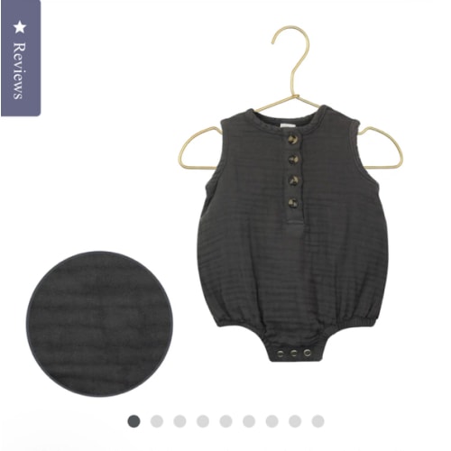 Cloud Muslin™ Bubble Romper - Charcoal