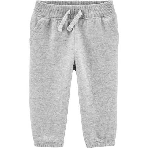 Pull-On French Terry Pants - Grey - 6M