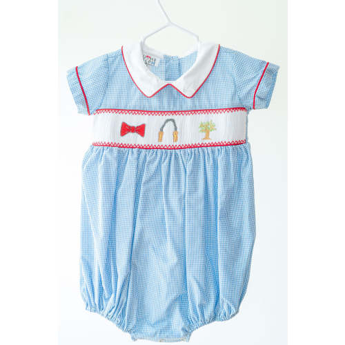Smocked Ole Miss Romper for Kids I Ruth and Ralph