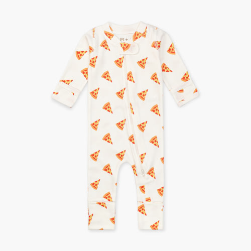 M+A by Monica + Andy Organic Cotton Long Sleeve Baby One-Piece Coverall, Sizes Preemie - 9 Months