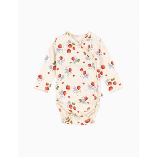 Basic LS Kimono Bodysuit in Marmalade (0-3 MONTHS)