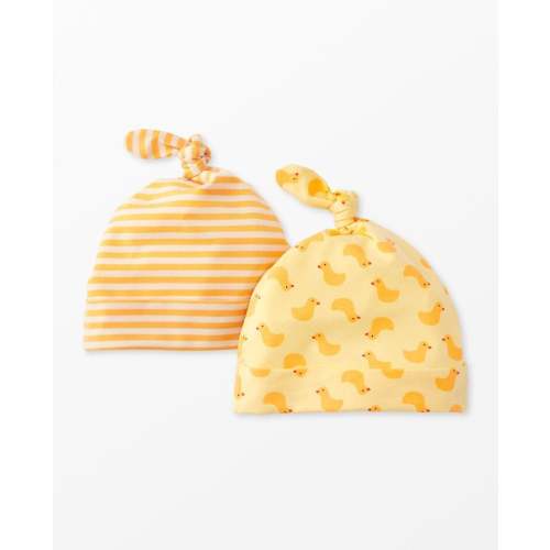 2-Piece Baby Layette Top Knot Beanie in HannaSoft™ | Hanna Andersson