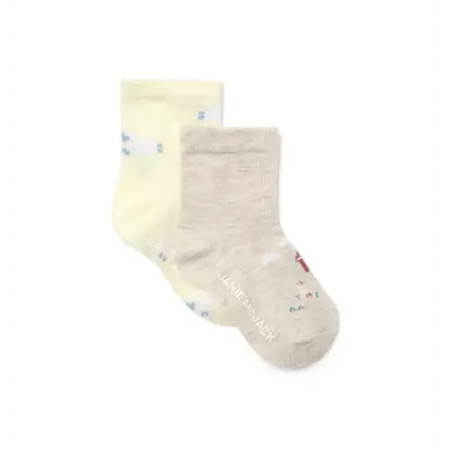 Baby Buttermilk Sheep And Tan Duck Baby Sheep And Duck Sock 2-Pack by Janie and Jack