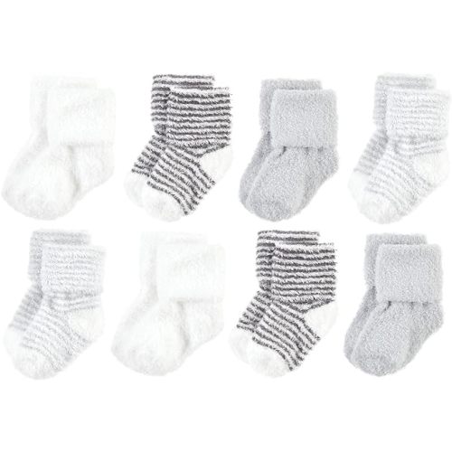 Hudson Baby Baby Girls' Cotton Rich Newborn and Terry Socks
