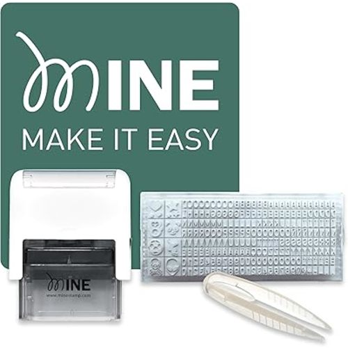 Mine Stamp Compact Clothing and Book Marker | Compact Personalised Clothing Marker for Adult and Children | Personalised Name Stamp for Children's Clothing