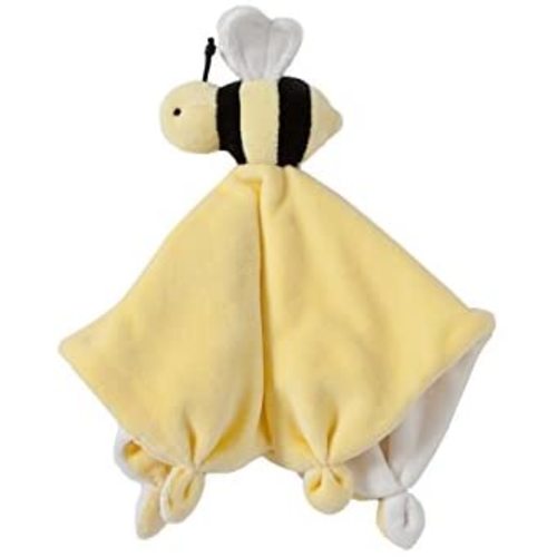 Burt's Bees Baby - Lovey Plush, Hold Me Bee Soother Security Blanket, Organic Cotton (Sunshine Yellow) , 12x12x3 Inch (Pack of 1)