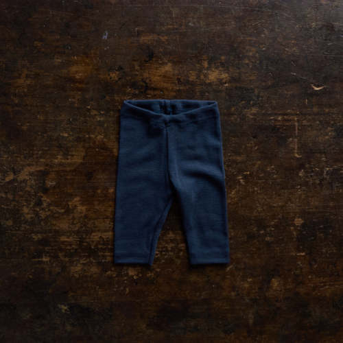 merino wool + silk leggings | 1-2 year night ocean