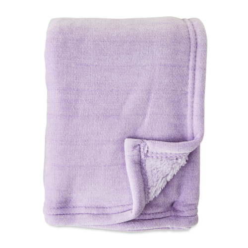 Parent's Choice Pastel Lilac Purple Cozy Chenille Blanket, 30" x 40"