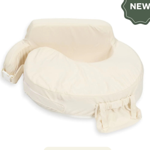 Super Deluxe Oat Nursing Pillow with 100% Organic Cotton Cover