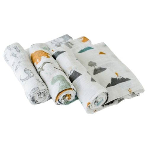 Muslin Swaddle Set, Dino Friends