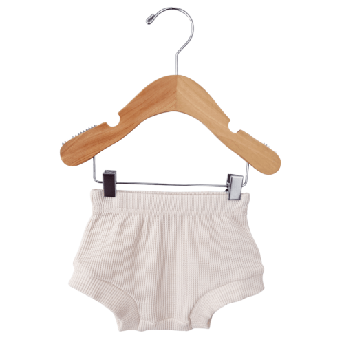Organic Cotton Waffle Shorts, Snow