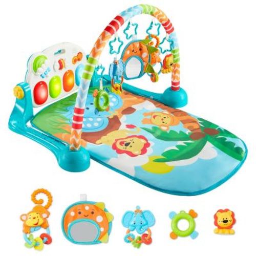 Joyfy Baby Play Mat, Tummy Time Mat Toys, Baby Musical Learning Toys 0-6 Months, Adorable Play Gym, Gifts For Newborn Baby 0-3 6 9 12 Months