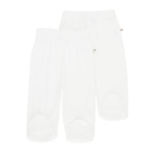 George & Mason Baby - 2 Piece 160GSM Footed Legging Set - White | Shop Today. Get it Tomorrow! | takealot.com