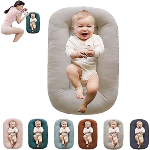 Baby Lounger,Baby Lounger Pillow,Baby Lounger for Newborn,Baby Nest Baby Lounger for 0-12Months (British Apricot)