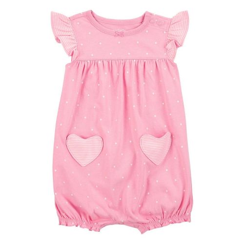Baby Girl Carter's Heart Cotton Romper