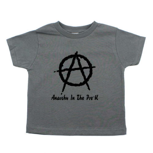 Anarchy in the Pre-K Punk Rock Kids Toddler Short Sleeve T-Shirt – Crazy Baby Clothing