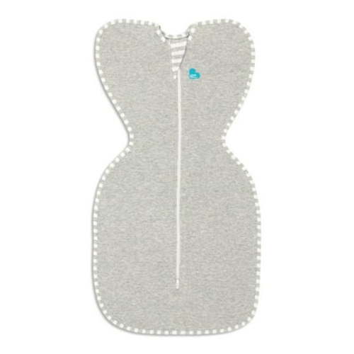 Love to Dream Swaddle Up™ Cotton 1.0 TOG Baby Sleep Sack, Arms Up Design, Twin Zipper, Newborn 5-8.5 lbs, Gray